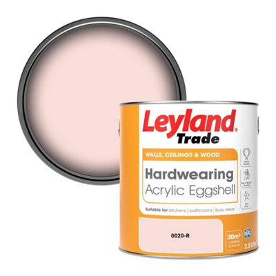 Leyland Trade Hardwearing Acrylic Eggshell Emulsion Paint (0020-R) 2.5L from B&Q