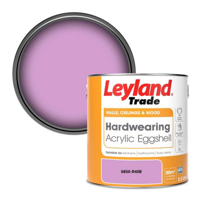 Leyland Trade Hardwearing Acrylic Eggshell Emulsion Paint (0850-R40B) 2.5L from B&Q