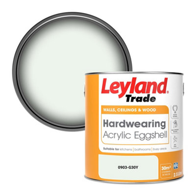 Leyland Trade Hardwearing Acrylic Eggshell Emulsion Paint (0903-G30Y) 2.5L from B&Q