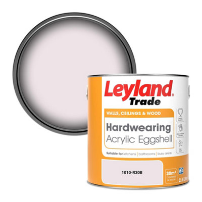 Leyland Trade Hardwearing Acrylic Eggshell Emulsion Paint (1010-R30B) 2.5L from B&Q