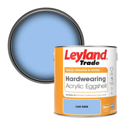 Leyland Trade Hardwearing Acrylic Eggshell Emulsion Paint (1040-R80B) 2.5L from B&Q