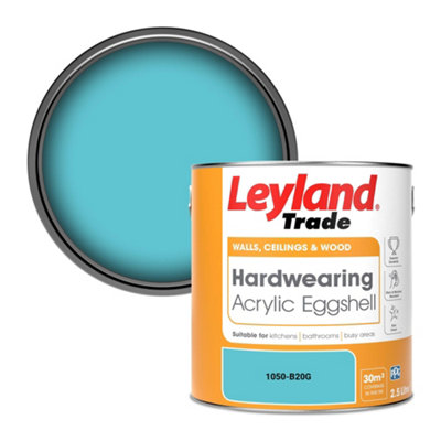 Leyland Trade Hardwearing Acrylic Eggshell Emulsion Paint (1050-B20G) 2.5L from B&Q