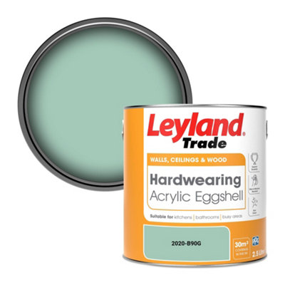 Leyland Trade Hardwearing Acrylic Eggshell Emulsion Paint (2020-B90G) 2.5L from B&Q