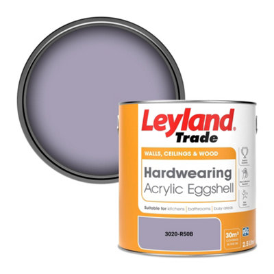 Leyland Trade Hardwearing Acrylic Eggshell Emulsion Paint (3020-R50B) 2.5L from B&Q