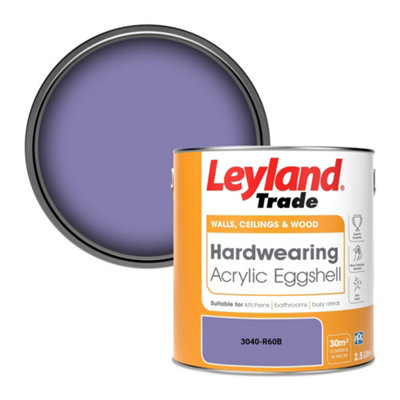 Leyland Trade Hardwearing Acrylic Eggshell Emulsion Paint (3040-R60B) 2.5L from B&Q