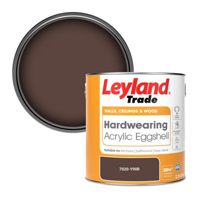 Leyland Trade Hardwearing Acrylic Eggshell Emulsion Paint (7020-Y90R) 2.5L from B&Q