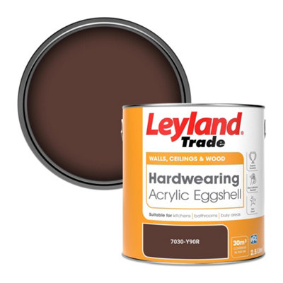 Leyland Trade Hardwearing Acrylic Eggshell Emulsion Paint (7030-Y90R) 2.5L from B&Q