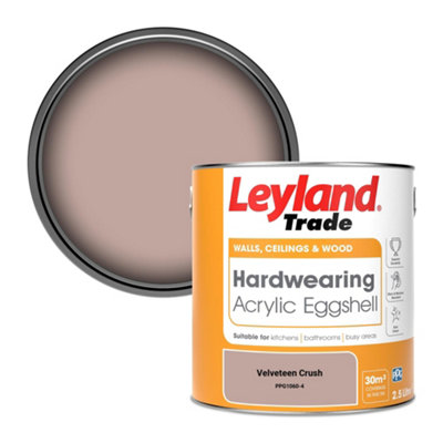 Leyland Trade Hardwearing Acrylic Eggshell Emulsion Paint Velveteen Crush (Ppg1060-4) 2.5L from B&Q