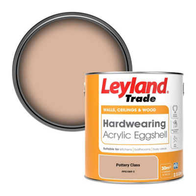 Leyland Trade Hardwearing Acrylic Eggshell Emulsion Paint Pottery Class (Ppg1069-3) 2.5L from B&Q