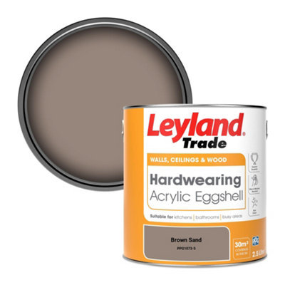 Leyland Trade Hardwearing Acrylic Eggshell Emulsion Paint Brown Sand (Ppg1073-5) 2.5L from B&Q