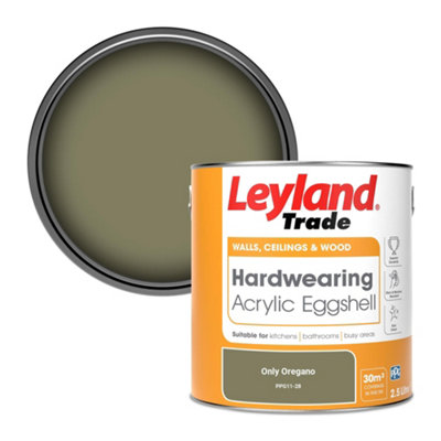 Leyland Trade Hardwearing Acrylic Eggshell Emulsion Paint Only Oregano (Ppg11-28) 2.5L from B&Q