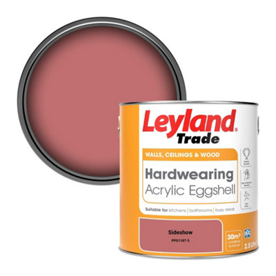 Leyland Trade Hardwearing Acrylic Eggshell Emulsion Paint Sideshow (Ppg1187-5) 2.5L from B&Q