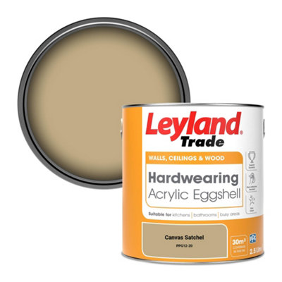 Leyland Trade Hardwearing Acrylic Eggshell Emulsion Paint Canvas Satchel (Ppg12-20) 2.5L from B&Q