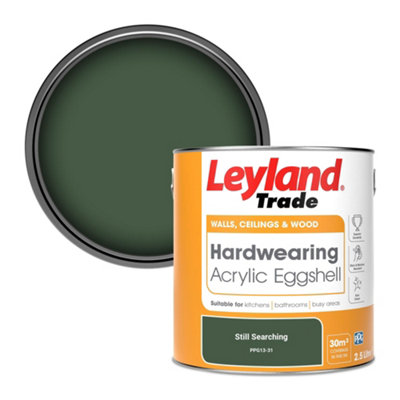 Leyland Trade Hardwearing Acrylic Eggshell Emulsion Paint Still Searching (Ppg13-31) 2.5L from B&Q