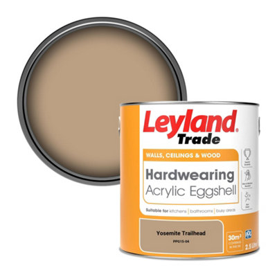 Leyland Trade Hardwearing Acrylic Eggshell Emulsion Paint Yosemite Trailhead (Ppg15-04) 2.5L from B&Q