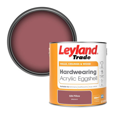 Leyland Trade Hardwearing Acrylic Eggshell Emulsion Paint Silk Pillow (Ppg18-31) 2.5L from B&Q