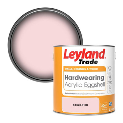 Leyland Trade Hardwearing Acrylic Eggshell Emulsion Paint (S 0520-R10B) 2.5L from B&Q