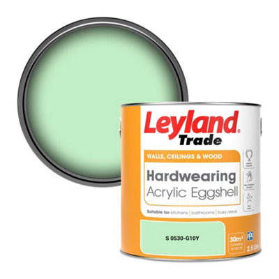 Leyland Trade Hardwearing Acrylic Eggshell Emulsion Paint (S 0530-G10Y) 2.5L from B&Q