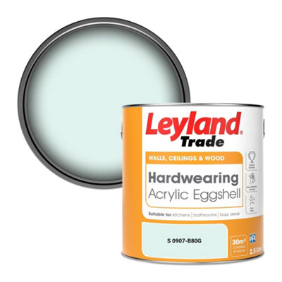 Leyland Trade Hardwearing Acrylic Eggshell Emulsion Paint (S 0907-B80G) 2.5L from B&Q