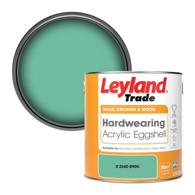 Leyland Trade Hardwearing Acrylic Eggshell Emulsion Paint (S 2040-B90G) 2.5L from B&Q