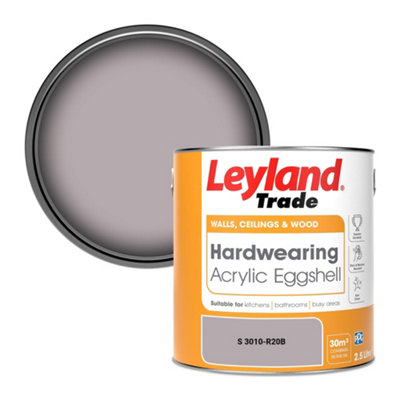 Leyland Trade Hardwearing Acrylic Eggshell Emulsion Paint (S 3010-R20B) 2.5L from B&Q