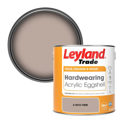Leyland Trade Hardwearing Acrylic Eggshell Emulsion Paint (S 3010-Y80R) 2.5L from B&Q