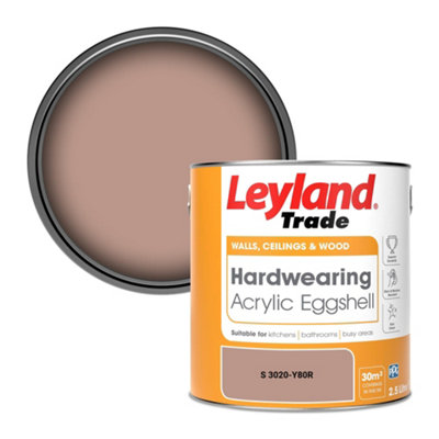 Leyland Trade Hardwearing Acrylic Eggshell Emulsion Paint (S 3020-Y80R) 2.5L from B&Q