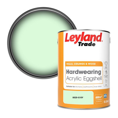 Leyland Trade Hardwearing Acrylic Eggshell Emulsion Paint (0020-G10Y) 5L from B&Q