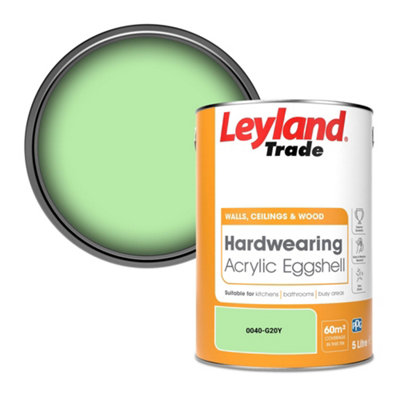 Leyland Trade Hardwearing Acrylic Eggshell Emulsion Paint (0040-G20Y) 5L from B&Q