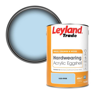 Leyland Trade Hardwearing Acrylic Eggshell Emulsion Paint (1020-R90B) 5L from B&Q