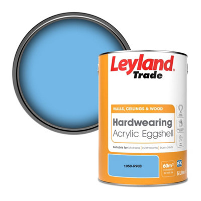 Leyland Trade Hardwearing Acrylic Eggshell Emulsion Paint (1050-R90B) 5L from B&Q