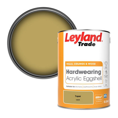 Leyland Trade Hardwearing Acrylic Eggshell Emulsion Paint Topaz (10C35) 5L from B&Q