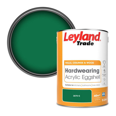 Leyland Trade Hardwearing Acrylic Eggshell Emulsion Paint (3070-G) 5L from B&Q