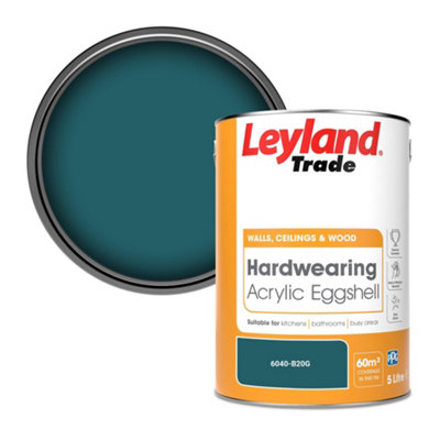 Leyland Trade Hardwearing Acrylic Eggshell Emulsion Paint (6040-B20G) 5L from B&Q
