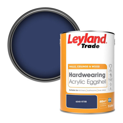 Leyland Trade Hardwearing Acrylic Eggshell Emulsion Paint (6040-R70B) 5L from B&Q
