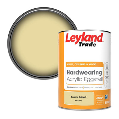Leyland Trade Hardwearing Acrylic Eggshell Emulsion Paint Turning Oakleaf (Ppg1107-3) 5L from B&Q