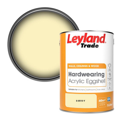 Leyland Trade Hardwearing Acrylic Eggshell Emulsion Paint (S 0515-Y) 5L from B&Q