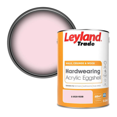 Leyland Trade Hardwearing Acrylic Eggshell Emulsion Paint (S 0520-R20B) 5L from B&Q