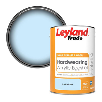 Leyland Trade Hardwearing Acrylic Eggshell Emulsion Paint (S 0520-R90B) 5L from B&Q