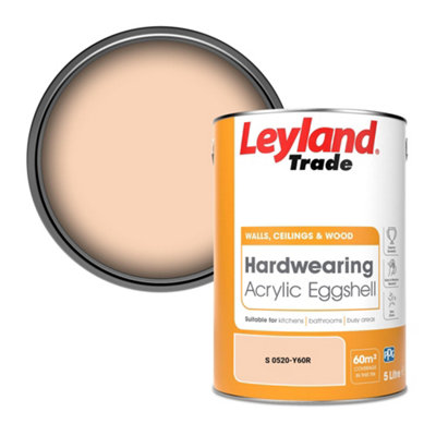 Leyland Trade Hardwearing Acrylic Eggshell Emulsion Paint (S 0520-Y60R) 5L from B&Q