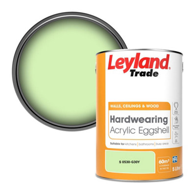 Leyland Trade Hardwearing Acrylic Eggshell Emulsion Paint (S 0530-G30Y) 5L from B&Q