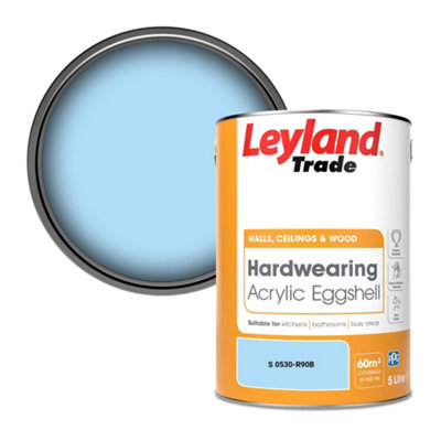 Leyland Trade Hardwearing Acrylic Eggshell Emulsion Paint (S 0530-R90B) 5L from B&Q