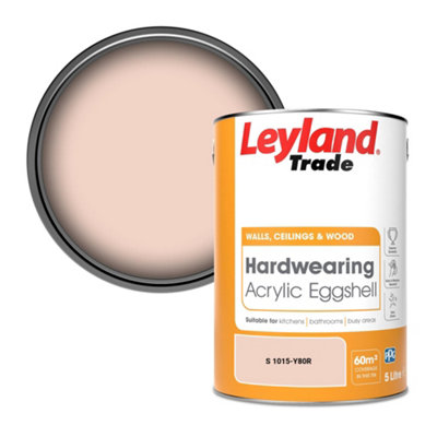 Leyland Trade Hardwearing Acrylic Eggshell Emulsion Paint (S 1015-Y80R) 5L from B&Q