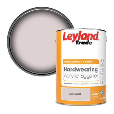 Leyland Trade Hardwearing Acrylic Eggshell Emulsion Paint (S 1510-R10B) 5L from B&Q