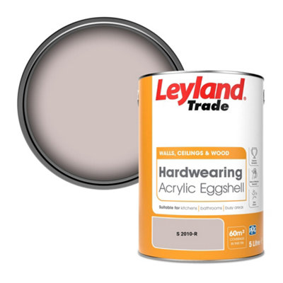 Leyland Trade Hardwearing Acrylic Eggshell Emulsion Paint (S 2010-R) 5L from B&Q