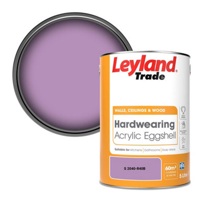 Leyland Trade Hardwearing Acrylic Eggshell Emulsion Paint (S 2040-R40B) 5L from B&Q