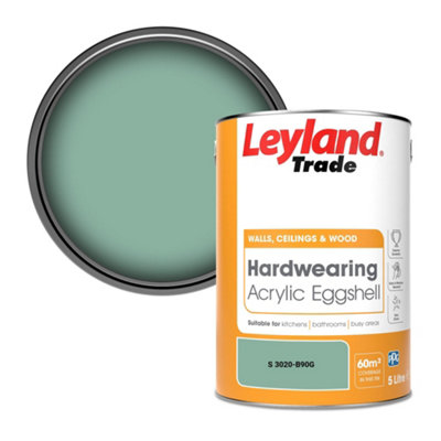 Leyland Trade Hardwearing Acrylic Eggshell Emulsion Paint (S 3020-B90G) 5L from B&Q