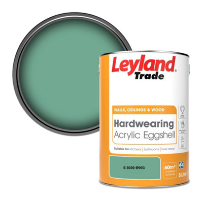 Leyland Trade Hardwearing Acrylic Eggshell Emulsion Paint (S 3030-B90G) 5L from B&Q