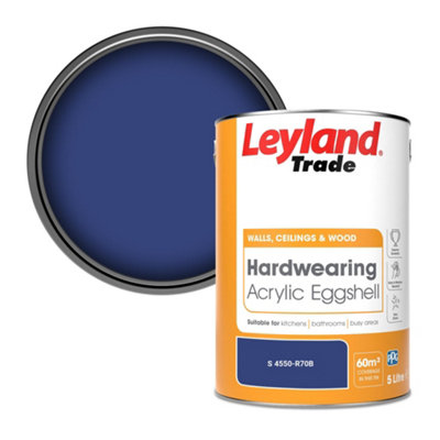 Leyland Trade Hardwearing Acrylic Eggshell Emulsion Paint (S 4550-R70B) 5L from B&Q