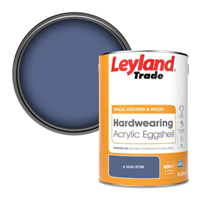 Leyland Trade Hardwearing Acrylic Eggshell Emulsion Paint (S 5030-R70B) 5L from B&Q